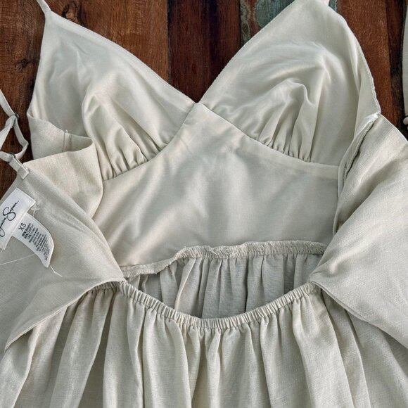 NWT Jessica Simpson Linen Blend Tiered Dress Size XS - Picture 12 of 13